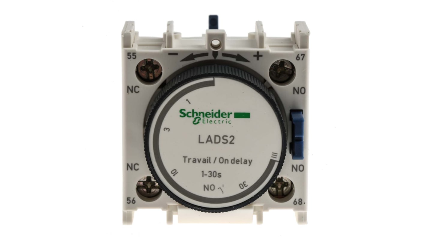 Schneider Electric TeSys Pneumatic Timer for use with TeSys CAD Contactor, TeSys LC1D Contactor, TeSys LC1F Contactor,