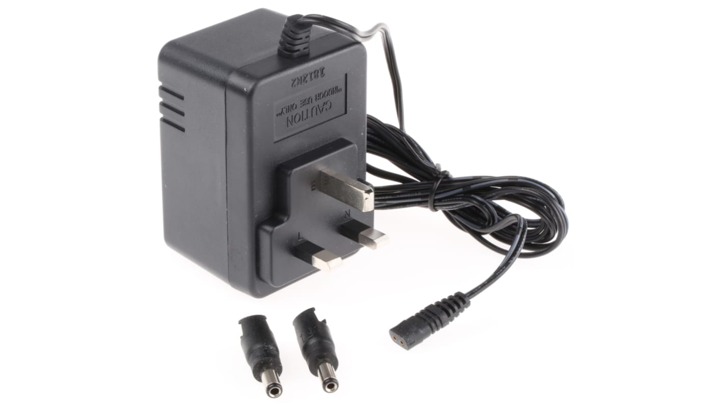 Mascot 12W Plug-In AC/DC Adapter 12V ac Output, 1A Output