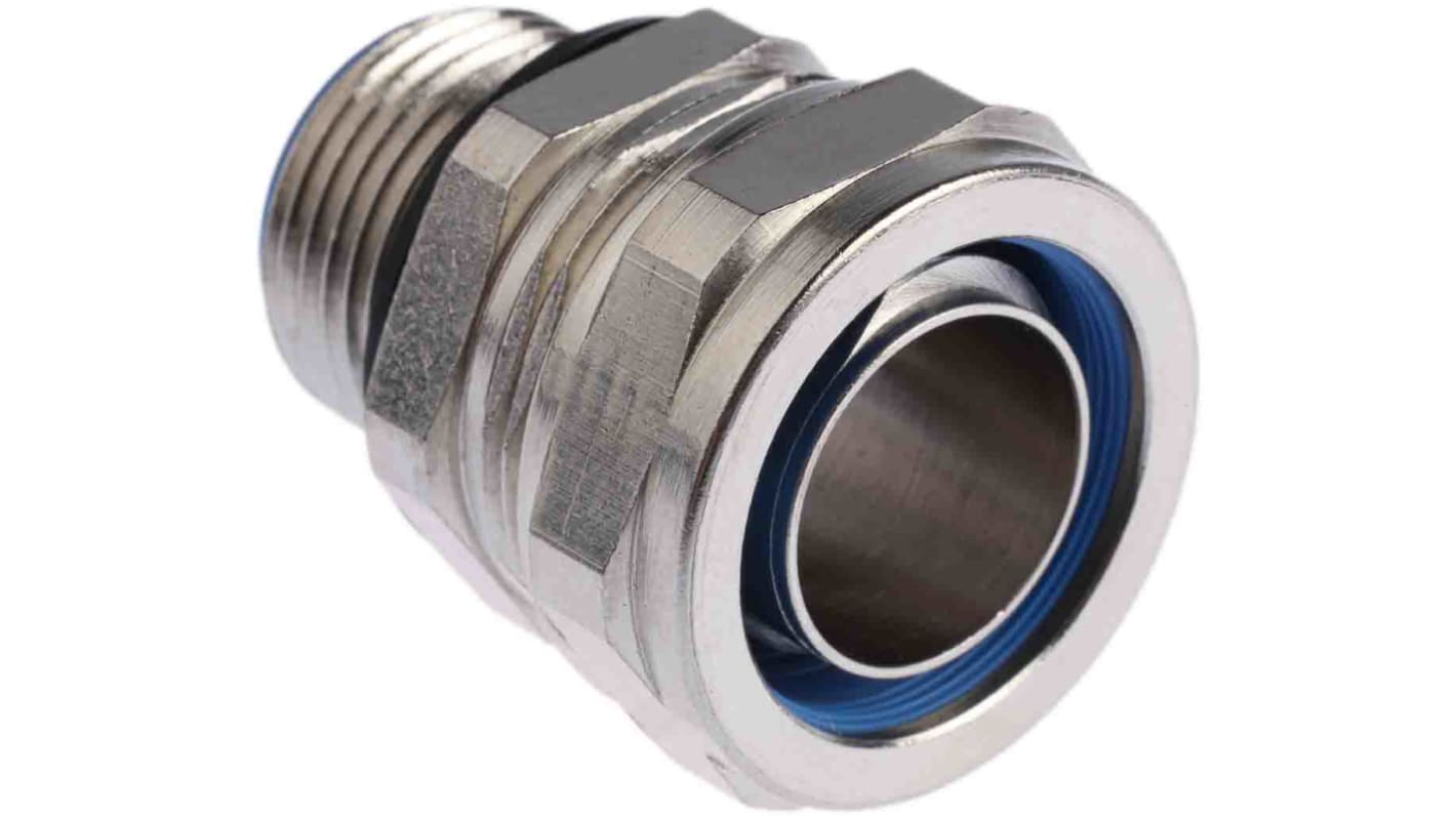 Raccordo per cavi Adaptaflex 7TCA296020R0159 SP20/M20/M SP in Ottone Nickelato, Argento, filetto M20, 20mm, protezione