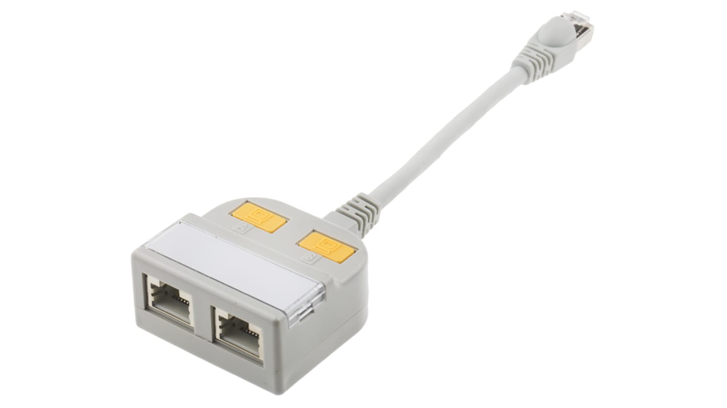 Adaptateur en T RJ45 cat. 5 RS PRO, 2 ports Blindé