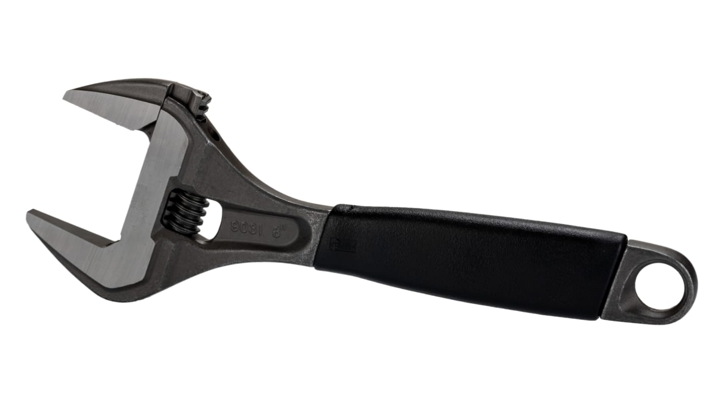 Bahco Adjustable Spanner, 218 mm Overall, 38mm Jaw Capacity, Plastic Handle
