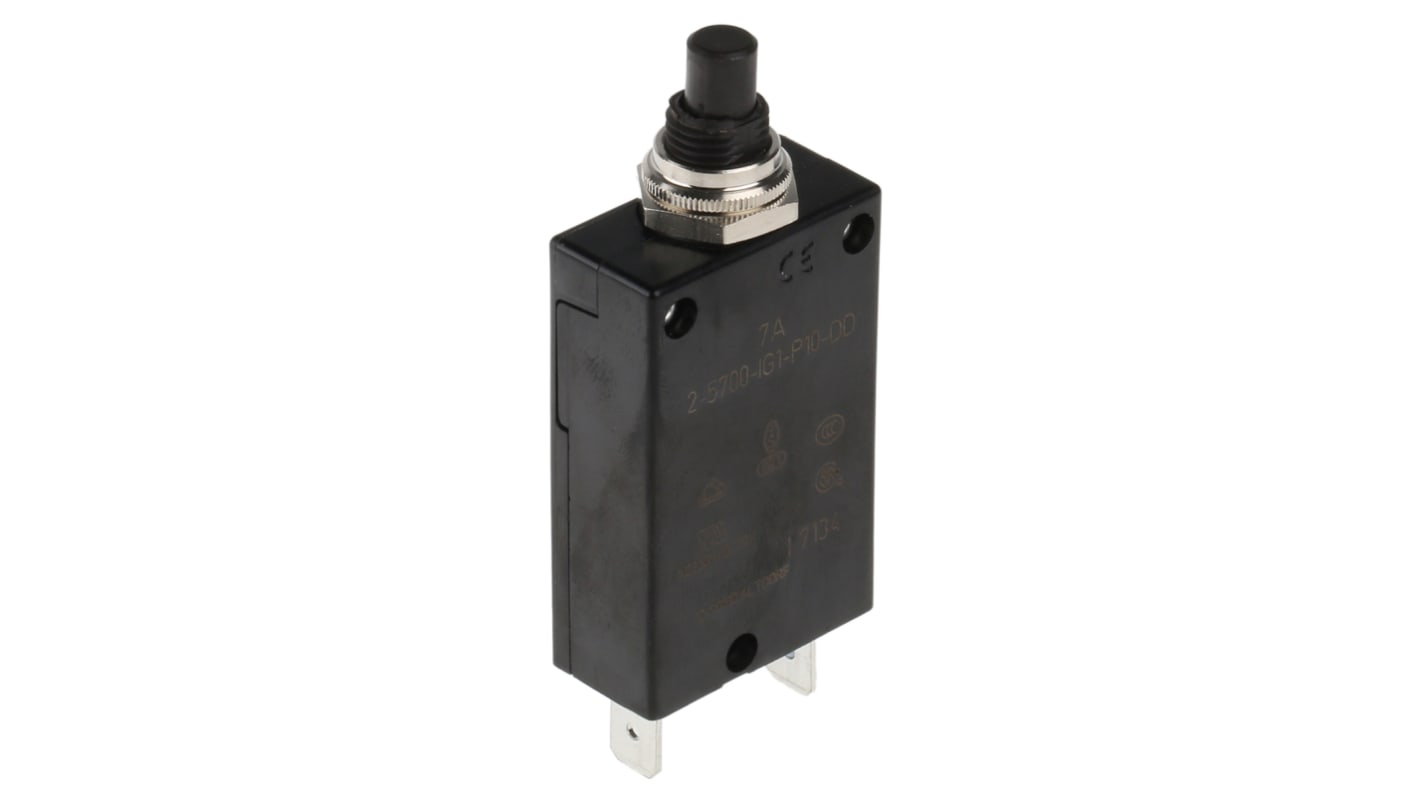 Interruttore termico ETA 2-5700, 1 polo poli, 7A, 250V