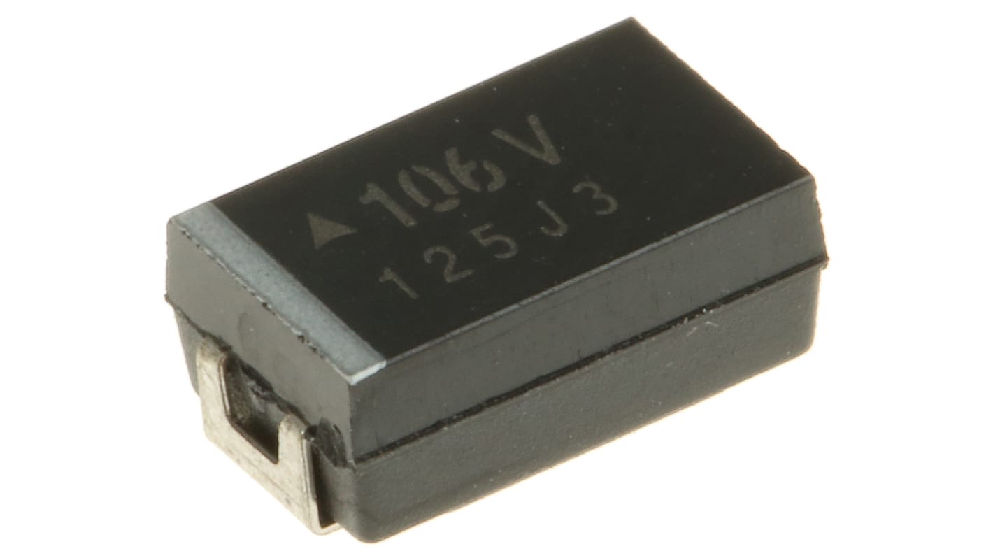 AVX 贴片二氧化锰钽电容, 10μF, 35V 直流, 7343-31, ±10%容差, 7.3 x 4.3 x 2.9mm, THJ系列
