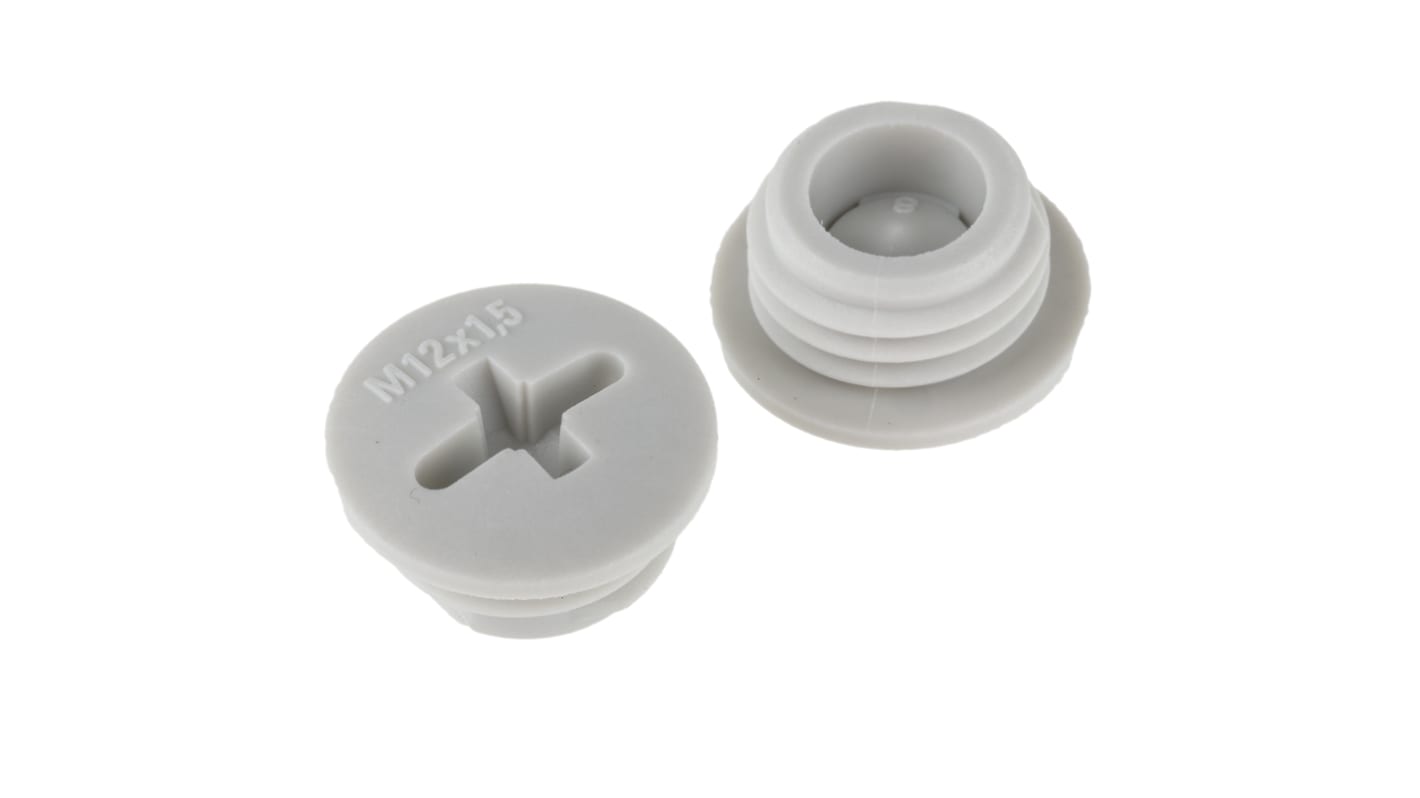 Lapp Blanking Plug, M12, Fibreglass Nylon, 14mm Diameter, Threaded