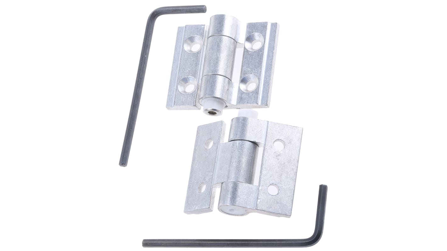 Pinet Aluminium Friction Hinge, Screw Fixing, 30mm x 35mm x 3mm
