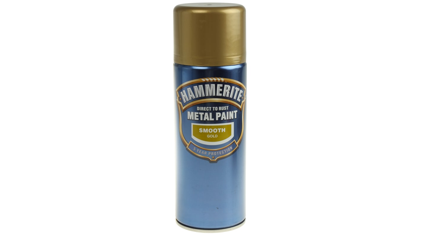 Hammerite 400ml Gold Smooth Spray Paint