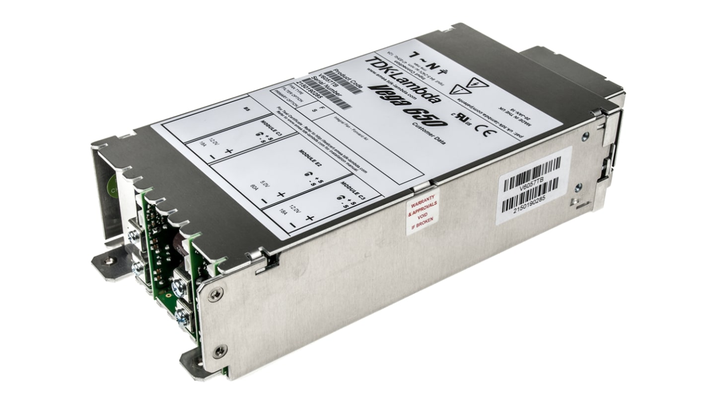 TDK-Lambda Switching Power Supply, V6FFS 5V60A,12V18A,12V18A TDK-Lambda Switching Power Supply, V6FFS 5V60A,12V18A,12V18A