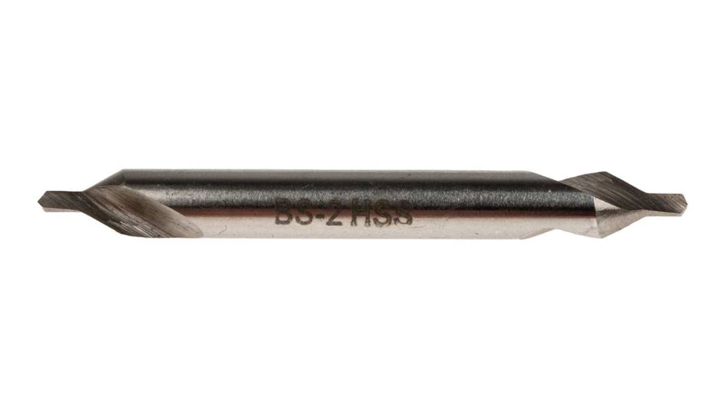 RS PRO HSS double ended centre drill, 1.6mm Diameter, 45mm Overall