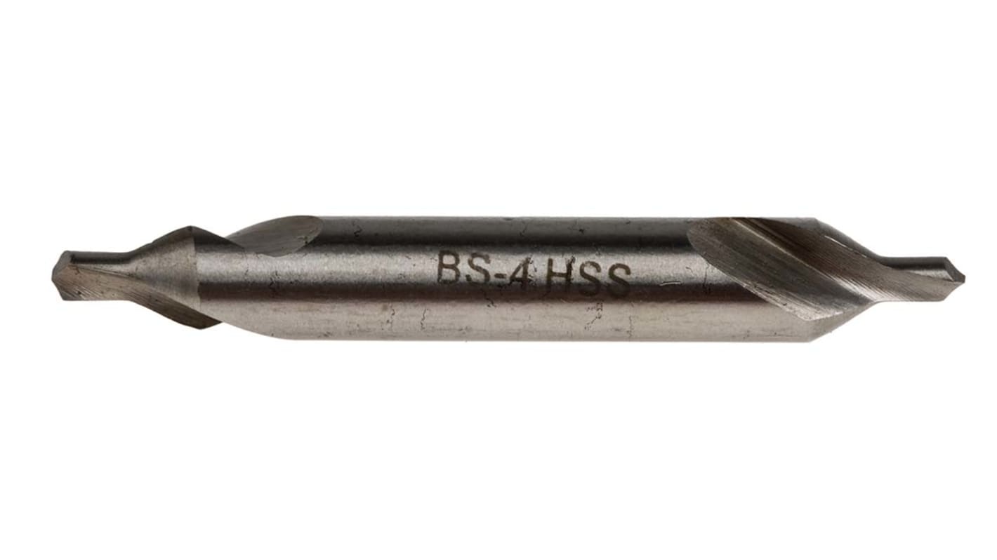 RS PRO HSS double ended centre drill, 3.2mm Diameter, 57 mm Overall