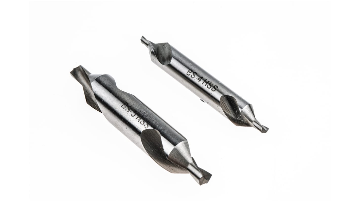 RS PRO 5-Piece Twist Drill Bit Set for Multi-Material, 2 1/2in Max, 1 1/2in Min, HSS Bits