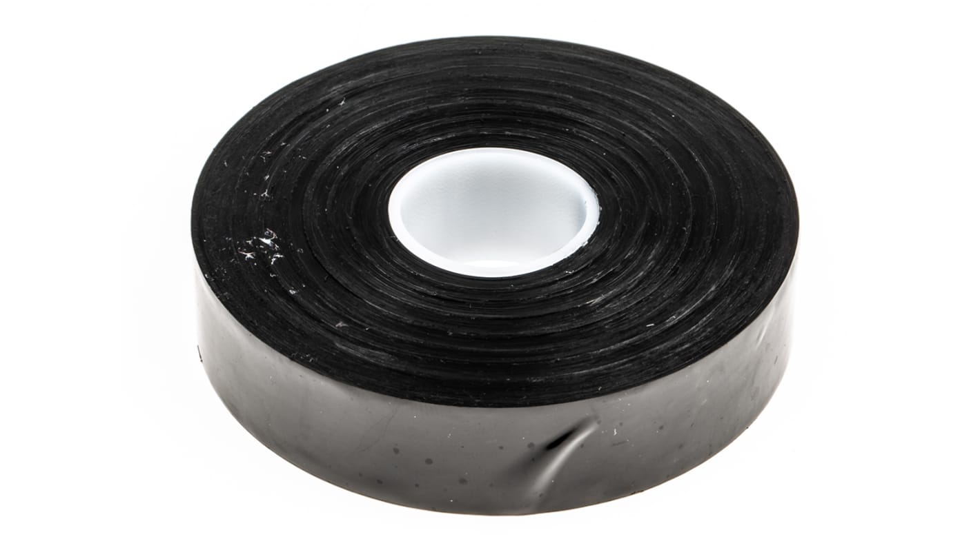 RS PRO AT80 Black PVC Electrical Tape, 19mm x 33m