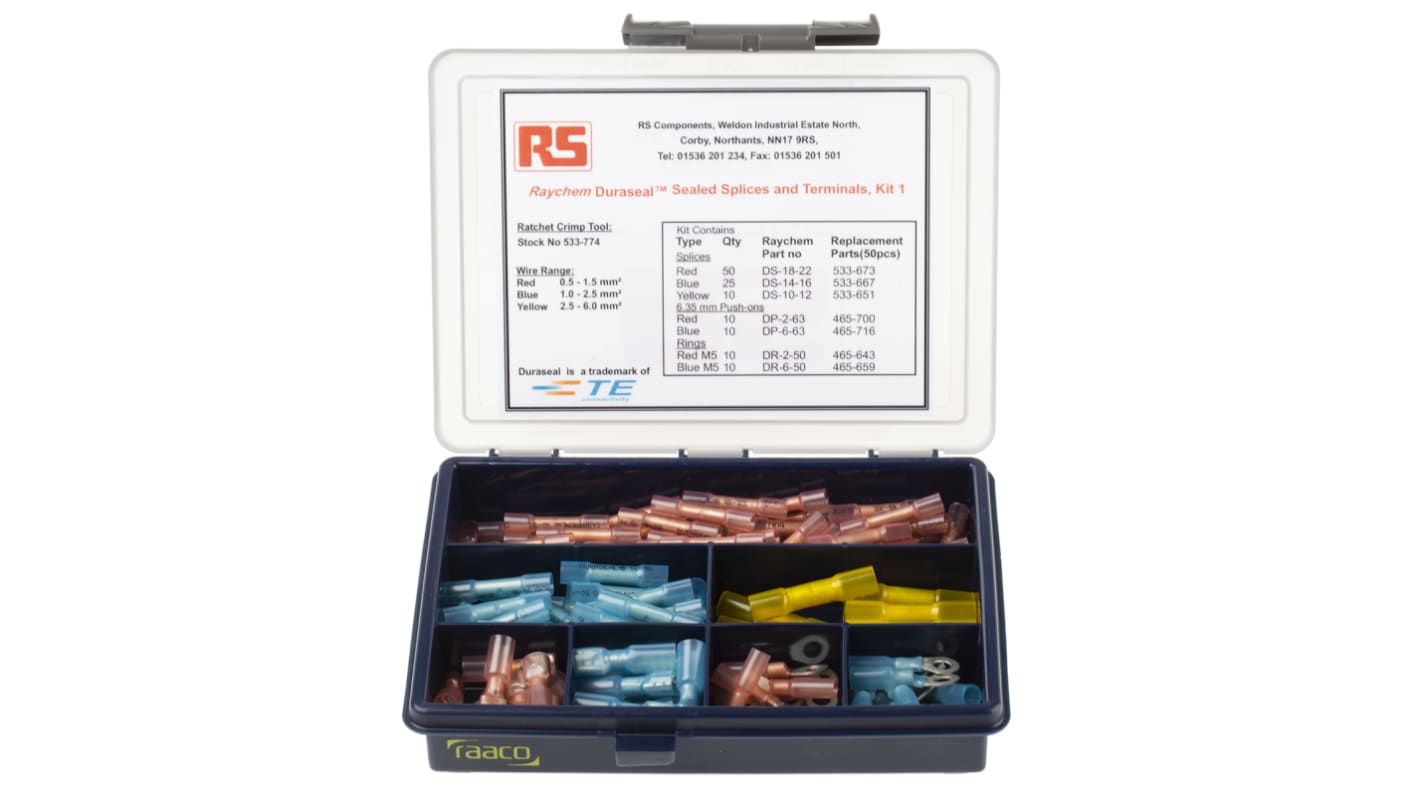 TE Connectivity DuraSeal Service and Repair Heat Shrink Terminals and Splices Crimp terminal Kit