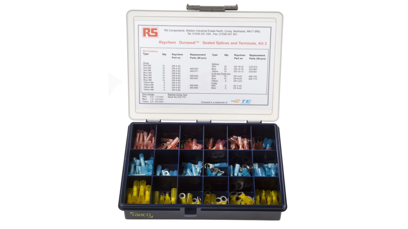 TE Connectivity DuraSeal Service and Repair Heat Shrink Terminals and Splices Crimp terminal Kit