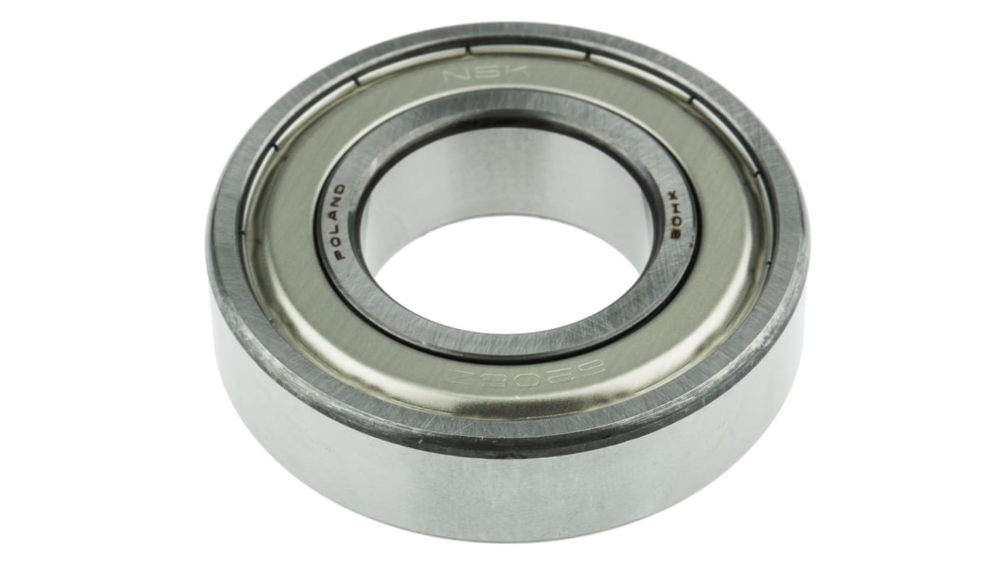 NSK 6206ZZ Single Row Deep Groove Ball Bearing- Both Sides Shielded 30mm I.D, 62mm O.D