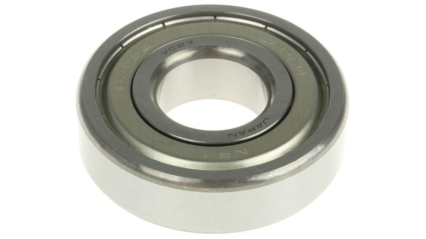 NSK 6305ZZ Single Row Deep Groove Ball Bearing- Both Sides Shielded 25mm I.D, 62mm O.D