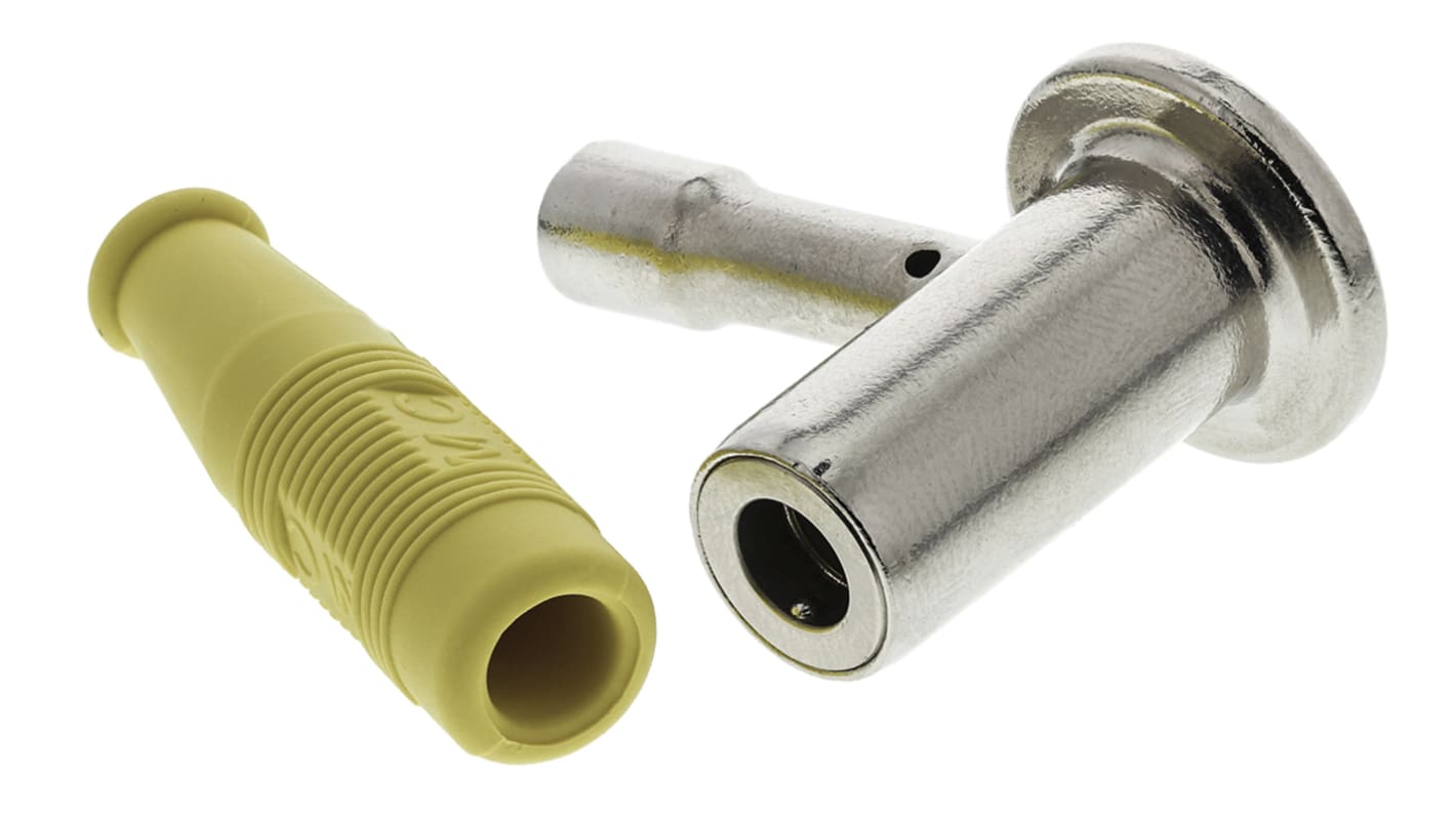 Staubli Yellow, Female Test Connector Adapter With Copper contacts and Gold Plated