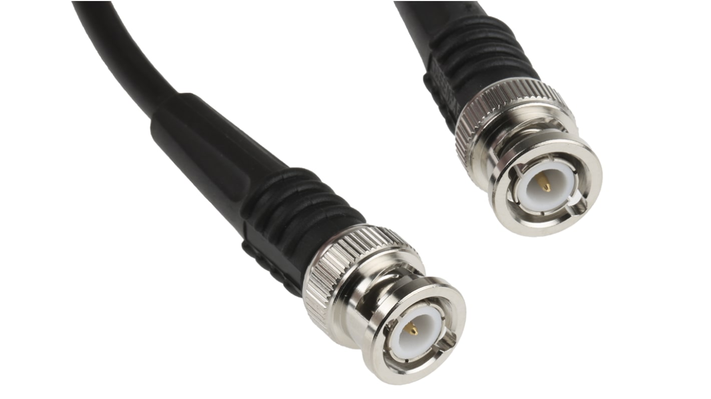 TE Connectivity Coaxial Cable, 1m, RG58 Coaxial, Terminated