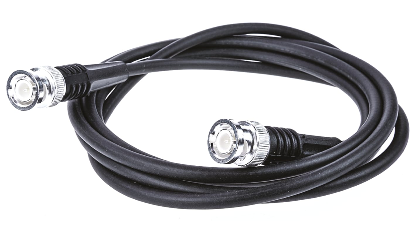 TE Connectivity Male BNC to Male BNC, 2m, RG58 Coaxial, Terminated50 Ω