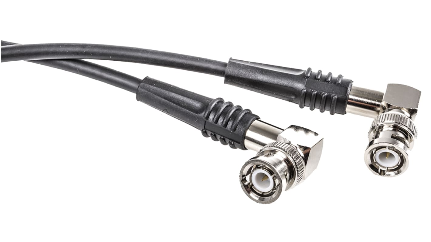 TE Connectivity Male BNC to Male BNC Coaxial Cable, 1.5m, RG58 Coaxial, Terminated