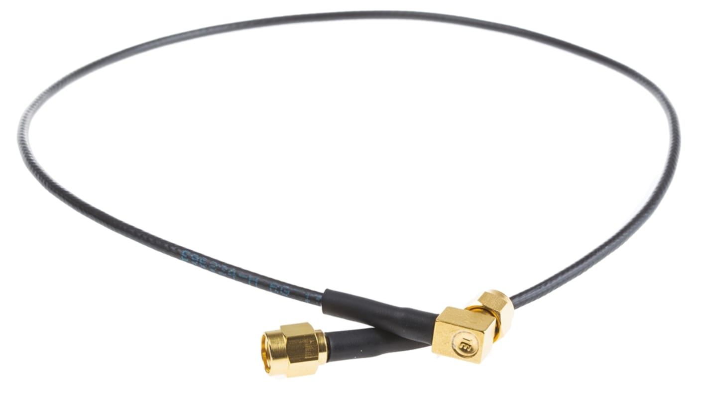 TE Connectivity Male SMA to Male SMA, 500mm, RG174 Coaxial, Terminated50 Ω