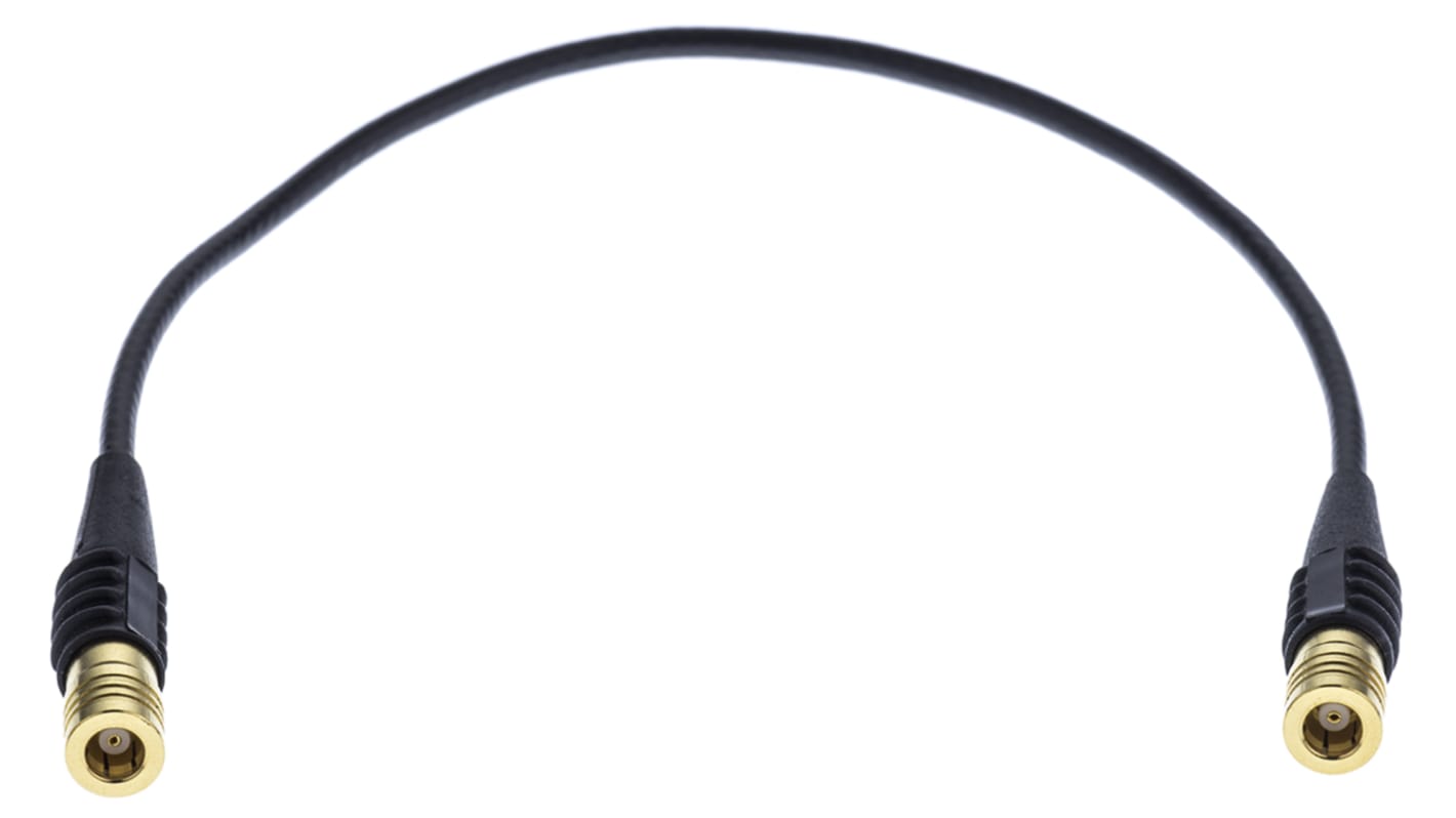 TE Connectivity Male SMB to Male SMB, 250mm, RG174 Coaxial, Terminated50 Ω