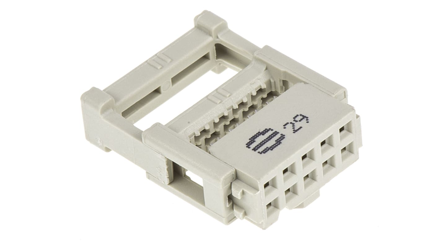 Harting 10-Way IDC Connector Socket for Cable Mount, 2-Row