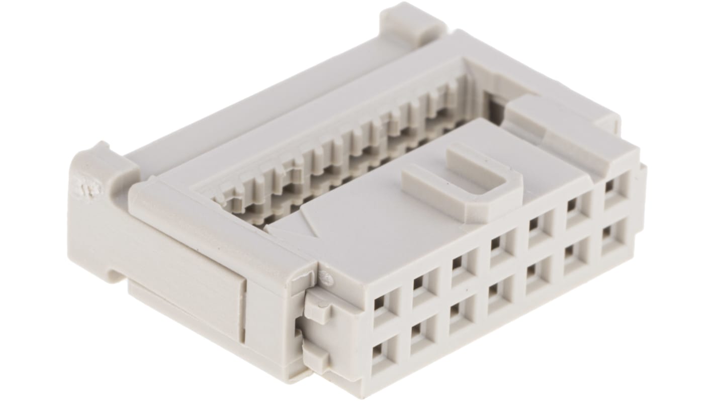 Conector IDC hembra Harting serie SEK-18 de 14 vías, paso 2.54mm, 2 filas, Montaje de Cable