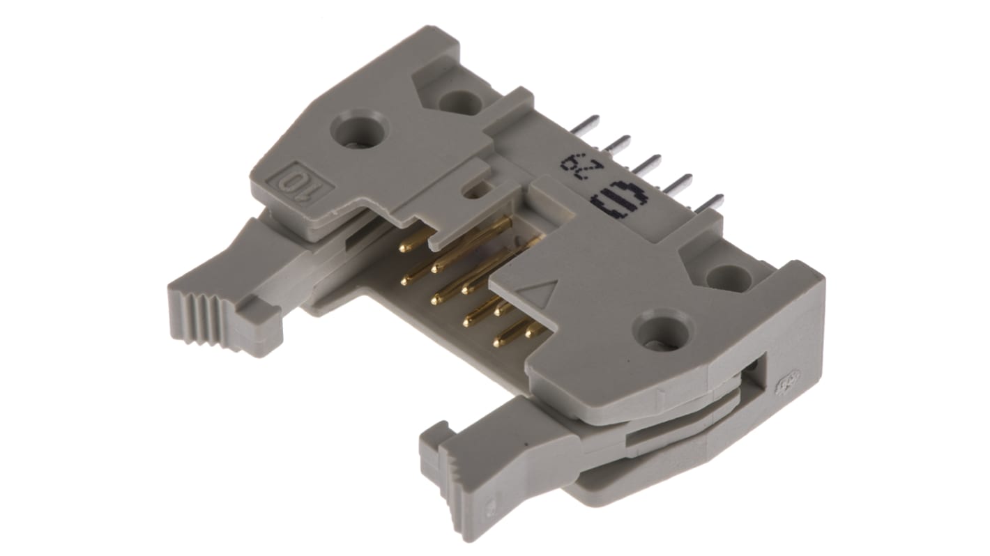 Wtyk PCB 10-pinowe raster: 2.54mm 2-rzędowe HARTING Przewlekany