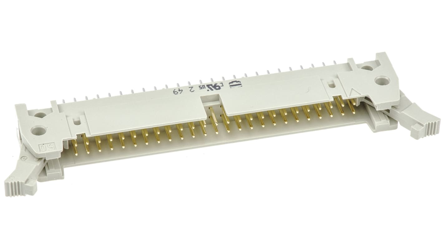 HARTING SEK 18 Series Straight Through Hole PCB Header, 50 Contact(s), 2.54mm Pitch, 2 Row(s), Shrouded