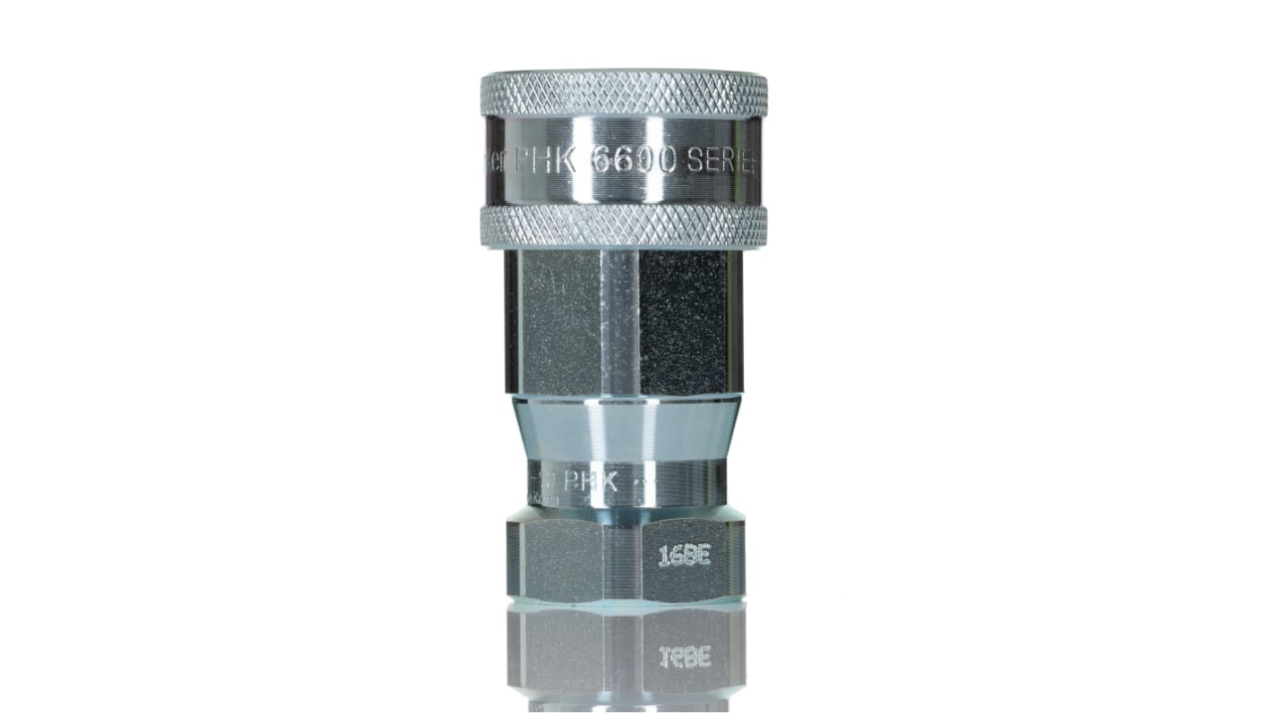 Parker hidraulikus gyorscsatlakozó, Acél, Anya, 1/2in, 6603-8-10