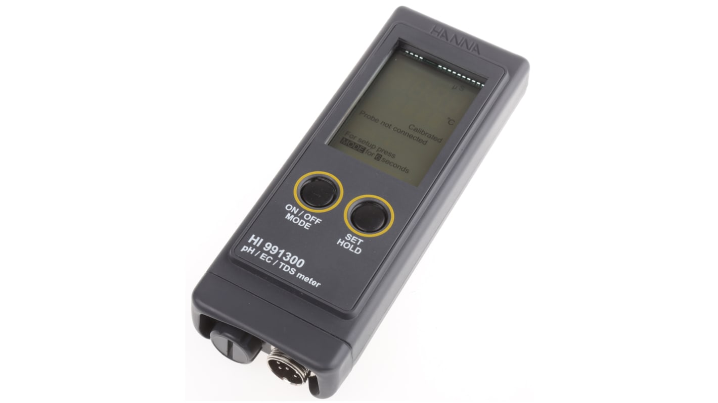 Hanna Instruments HI 991300 pH Meter, ±0.01pH Accuracy, 0.01pH Resolution, 16pH Max, +105 °C Max