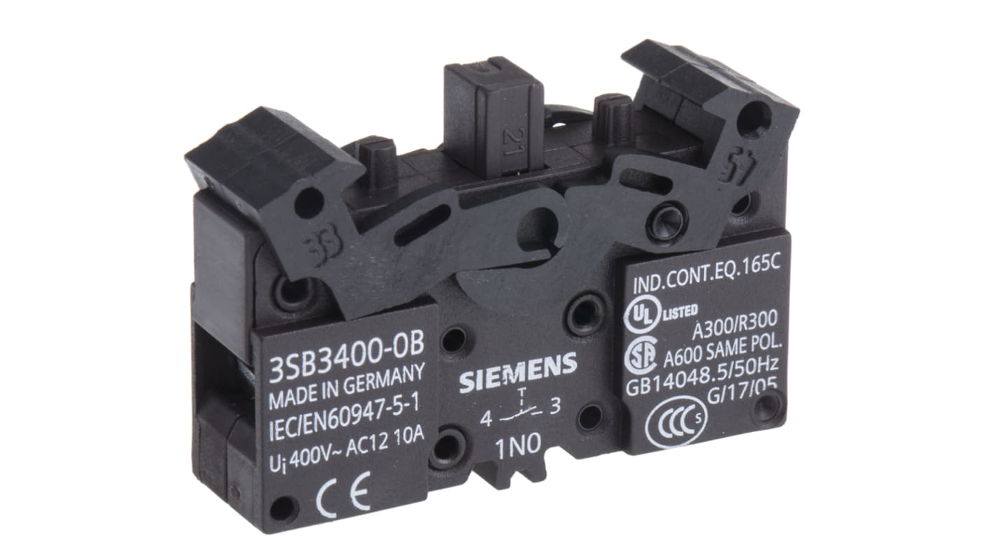 Siemens 触点系统, 接触块, 1 常开触点, Siemens 3SB3系列