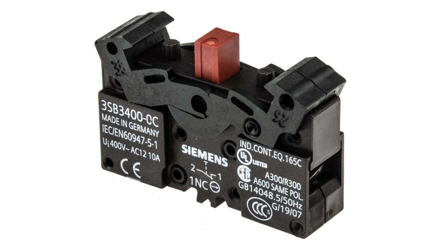 Siemens Siemens 3SB3 Series Contact Block, 1NC