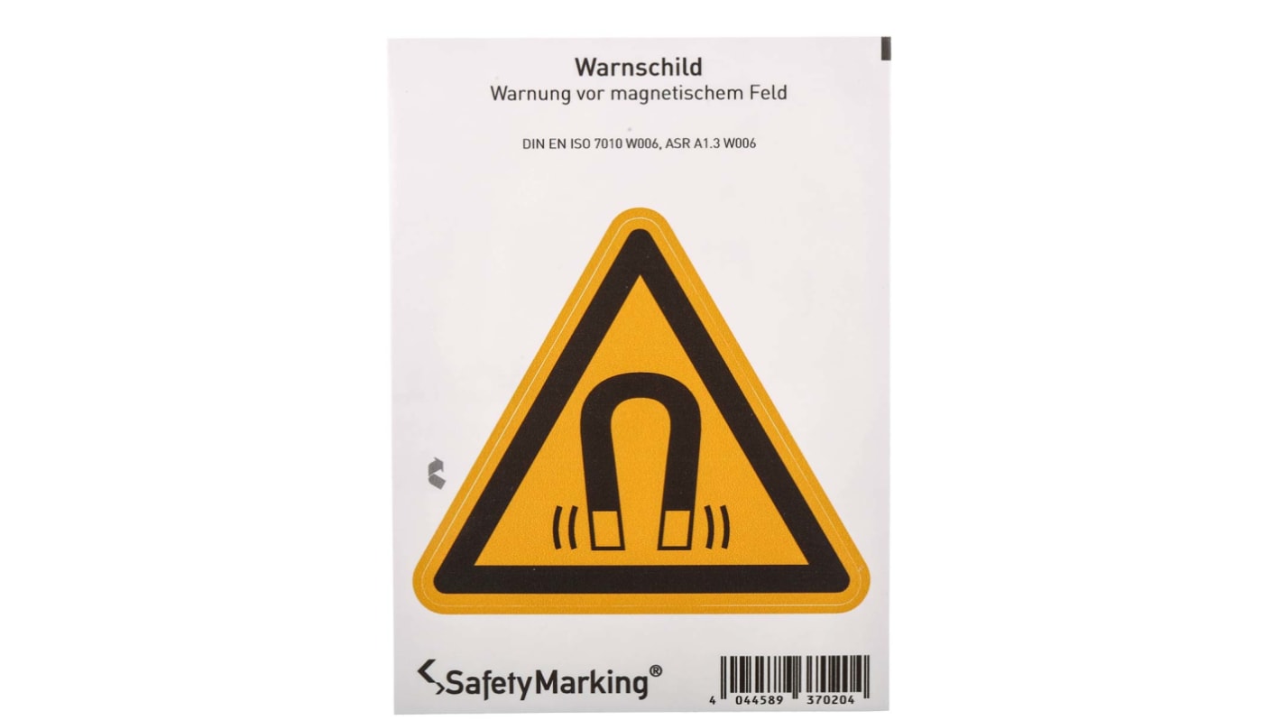 Wolk Self-Adhesive General Hazard Hazard Warning Sign