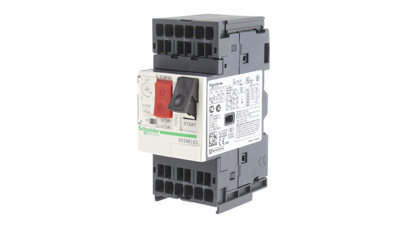 Schneider Electric 4 → 6.3 A TeSys Motor Protection Circuit Breaker, 690 V