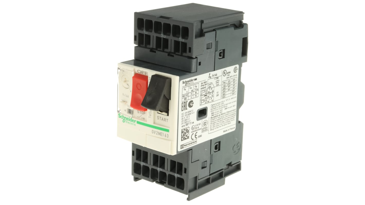 Interruttore automatico del motore Schneider Electric, 690 V, 9 → 14 A TeSys