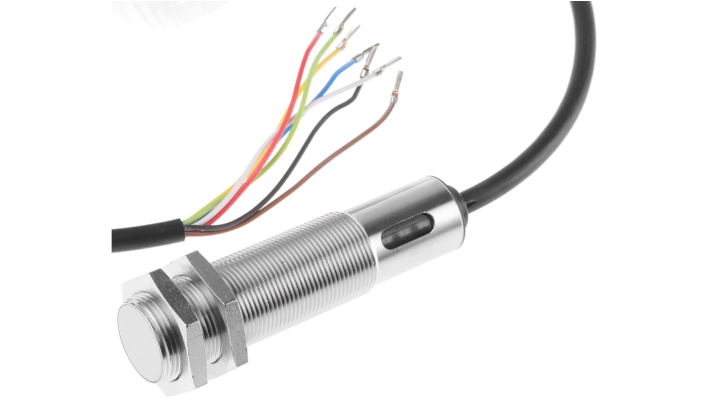 BALLUFF Inductive Barrel-Style Proximity Sensor, M18 x 1, 5 mm Detection, Analogue, PNP Output, 15 → 30 V dc,