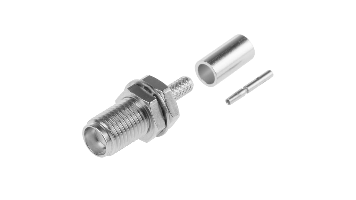 Radiall Buchse Koaxialsteckverbinder SMA-Steckverbinder, Tafelmontage Crimp-Anschluss, für RD316-Kabel, 50Ω mit