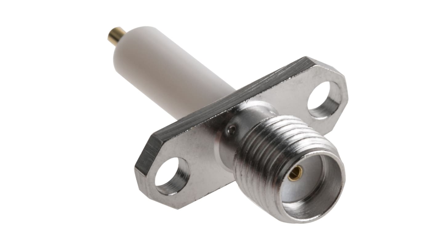Radiall, Jack Flange Mount SMA Connector, 50Ω, Solder Termination, Straight Body
