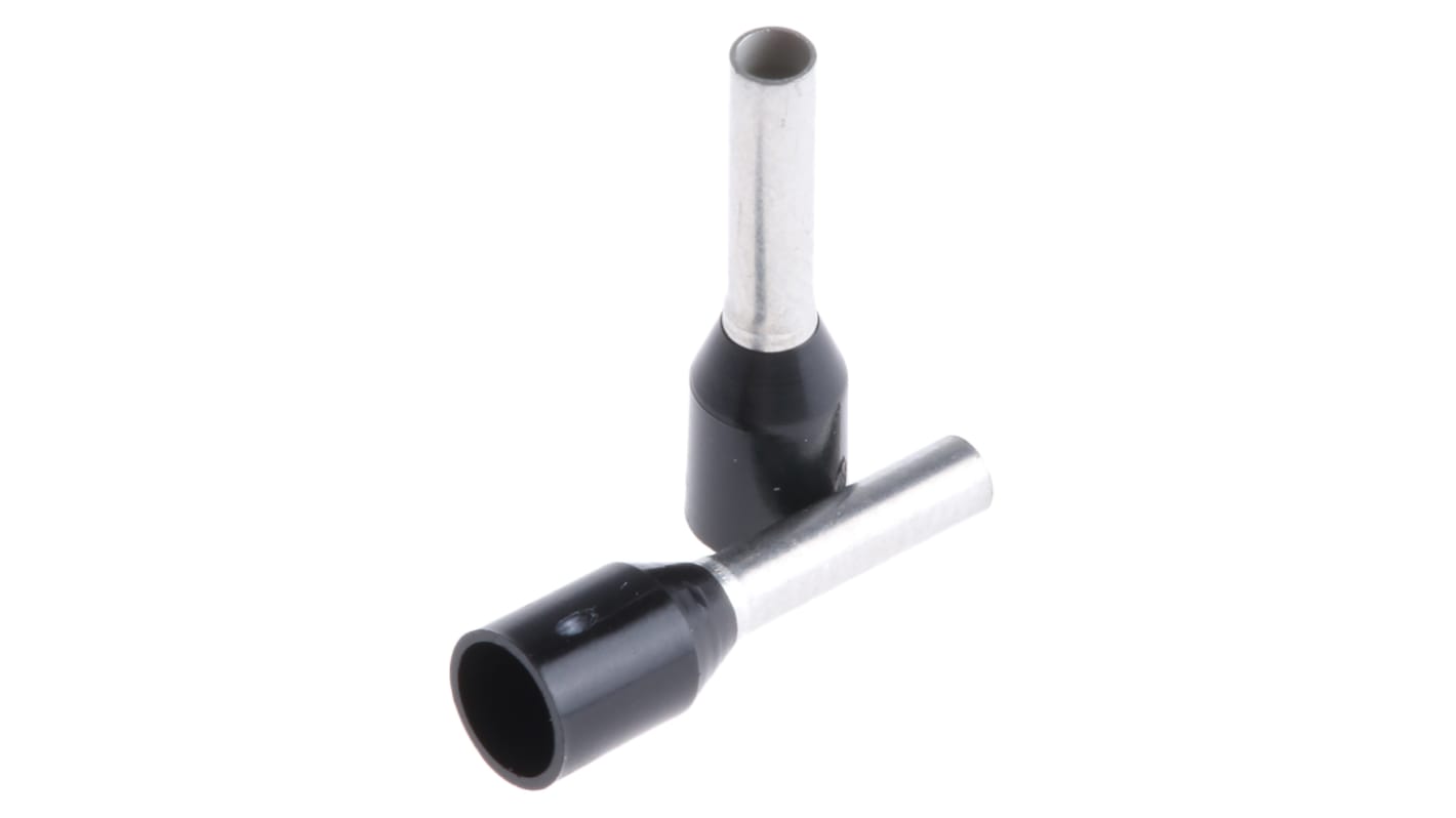 Boccola a crimpare Weidmuller, Isolato, Nero, lunghezza pin 8mm, filo max 1.5mm², 16AWG