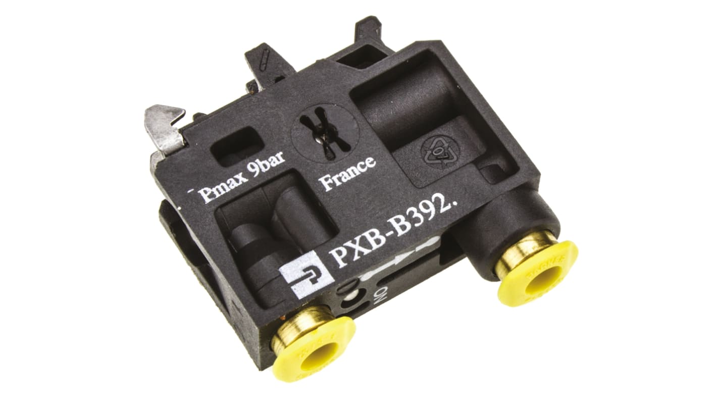 Parker Plunger 3/2 Pneumatic Manual Control Valve PXB Series, Push In 4 mm, 2.5mm, III B