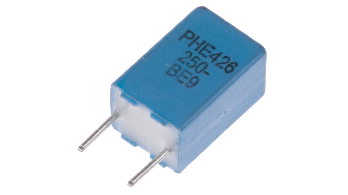 KEMET PHE426 Metallised Polypropylene Film Capacitor, 160 V ac, 250 V dc, ±5%, 100nF, Through Hole