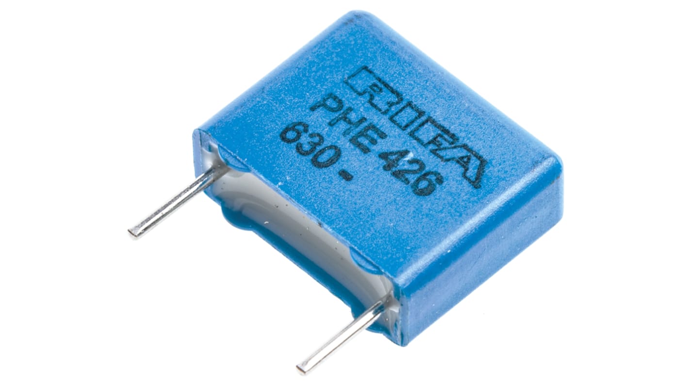 KEMET PHE426 Metallised Polypropylene Film Capacitor, 250 V ac, 630 V dc, ±5%, 22nF, Through Hole