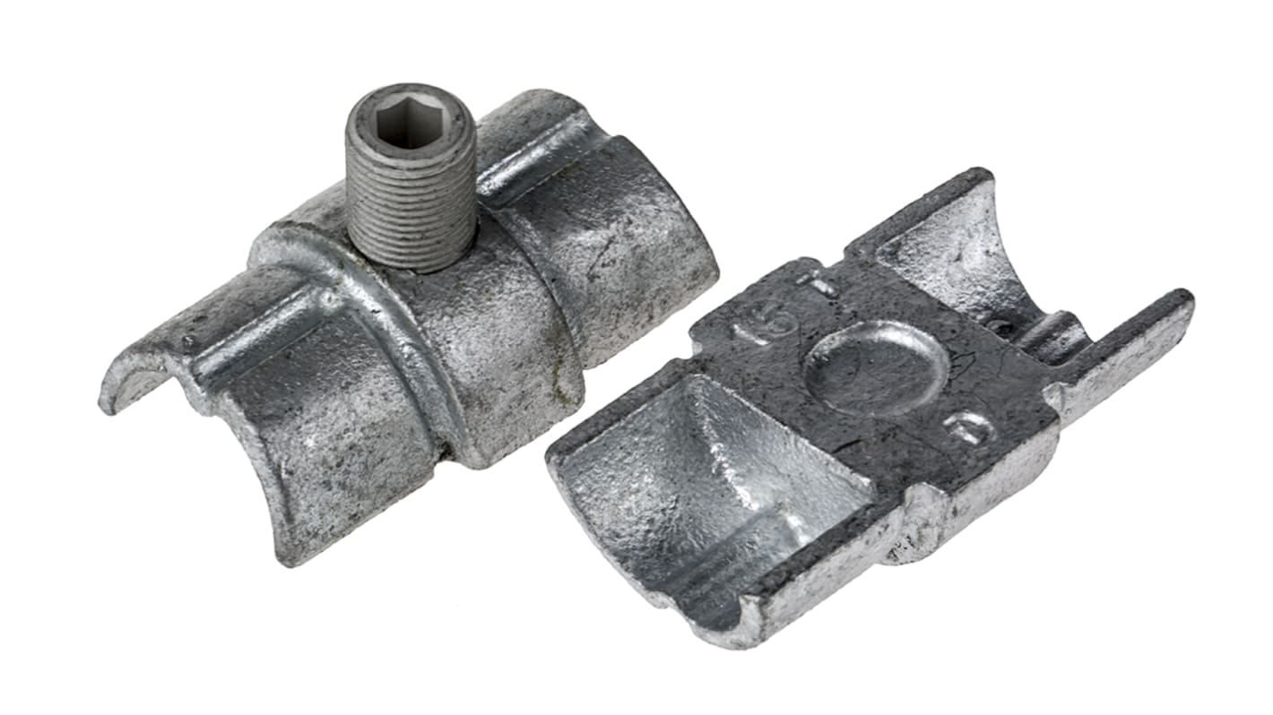 RS PRO Joint Clamp, Connecting Component, Strut Profile Type 3, Round Tube Size Type 3