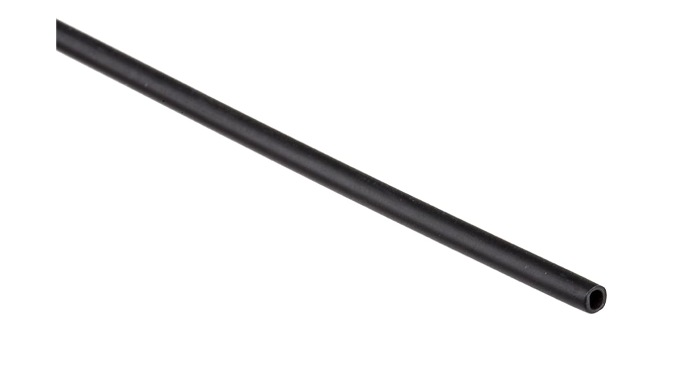 RS PRO Halogen Free Heat Shrink Tubing, Black 1.6mm Sleeve Dia. x 300mm Length 2:1 Ratio
