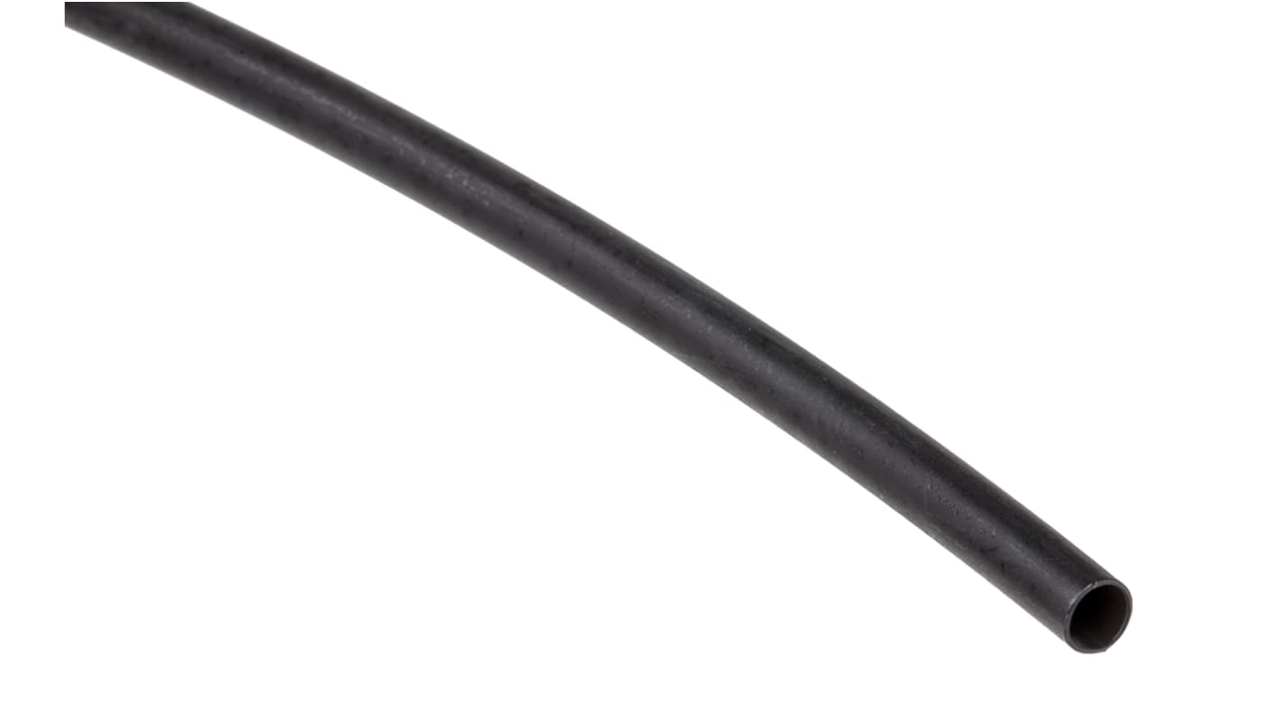 RS PRO Halogen Free Heat Shrink Tubing, Black 3.2mm Sleeve Dia. x 300mm Length 2:1 Ratio