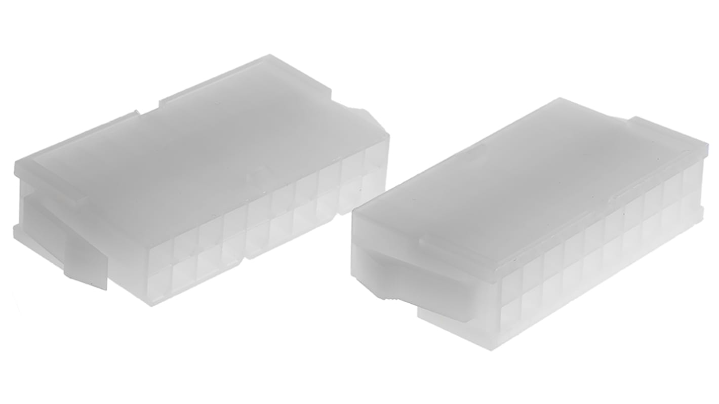 Molex Mini-Fit Jr Steckverbindergehäuse Stecker 4.2mm, 20-polig / 2-reihig Gerade, Kabelmontage für Jr.-Stecker Mini-Fit