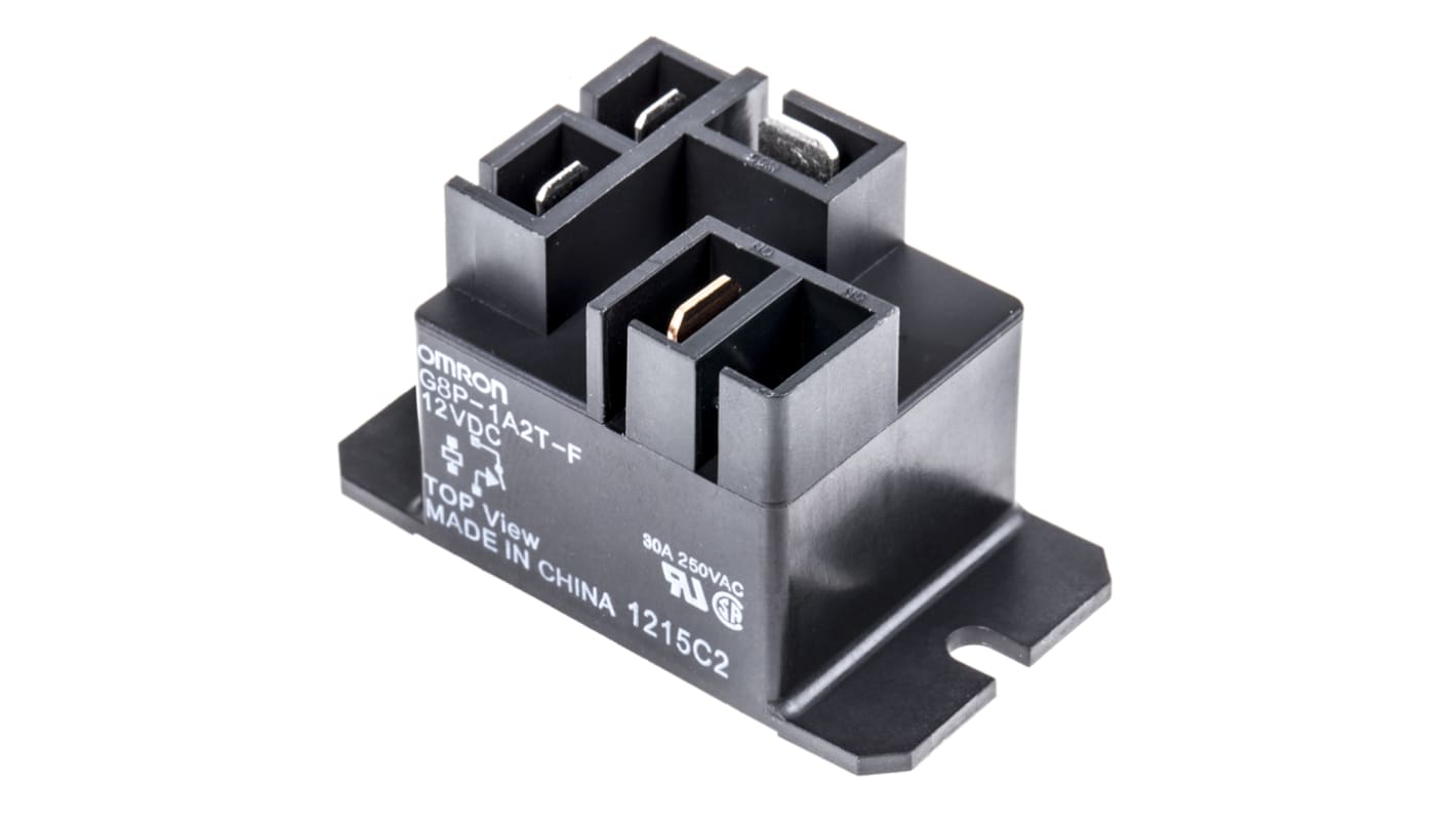 Relè monostabile Omron, SPST, bobina 12V cc, Montaggio su flangia