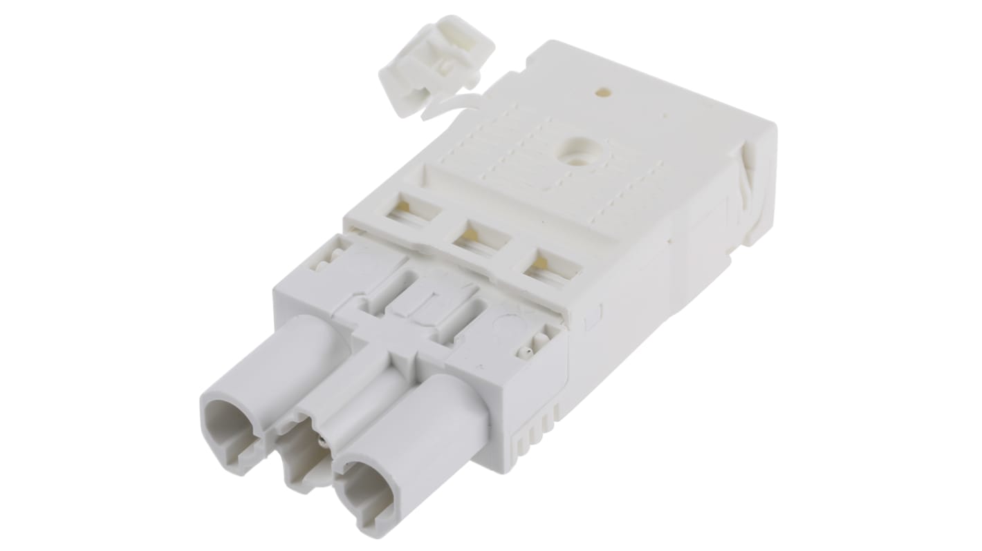 Conector de iluminación Macho GST18i3, 3 Polos, Montaje de Cable, 250 V, 16A, IP40