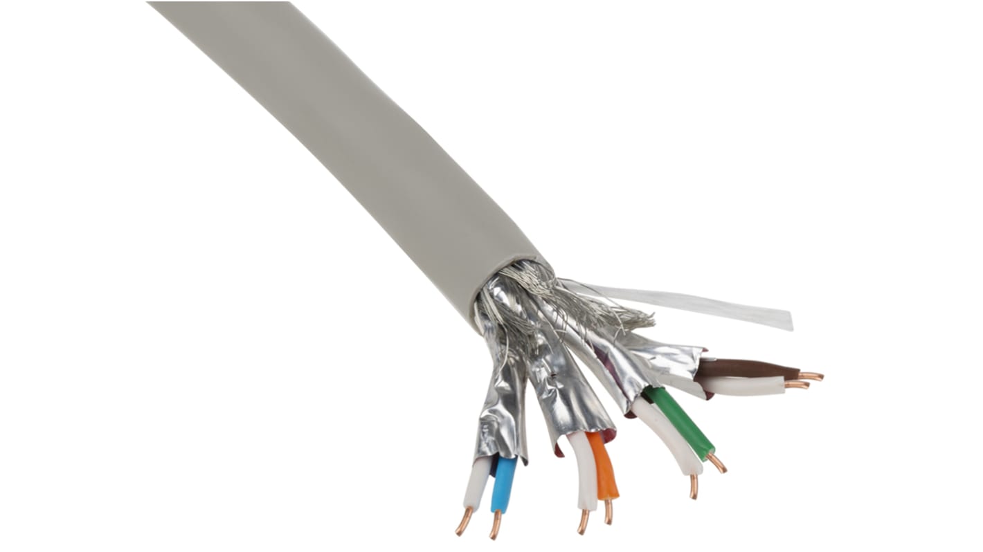 Belden1885ENH, 500m Cat7, Grey, S/FTP Shielded, Unterminated LSZH Sheath